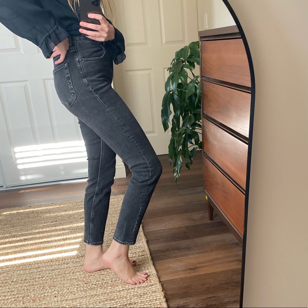Everlane high rise skinny jeans - washed black